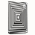 Modern Abstract Wall Art – Optical Illusion Black & White Print