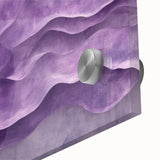 Contemporary Abstract Art Pieces – Lavender & Plum Wave Texture