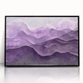 Contemporary Abstract Art Pieces – Lavender & Plum Wave Texture
