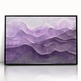 Contemporary Abstract Art Pieces – Lavender & Plum Wave Texture