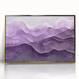 Contemporary Abstract Art Pieces – Lavender & Plum Wave Texture