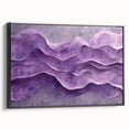 Contemporary Abstract Art Pieces – Lavender & Plum Wave Texture