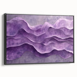Contemporary Abstract Art Pieces – Lavender & Plum Wave Texture