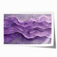 Contemporary Abstract Art Pieces – Lavender & Plum Wave Texture
