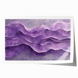 Contemporary Abstract Art Pieces – Lavender & Plum Wave Texture