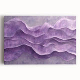 Contemporary Abstract Art Pieces – Lavender & Plum Wave Texture