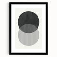 Modern Abstract Wall Art – Minimalist Geometric Black & White Print