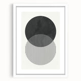 Modern Abstract Wall Art – Minimalist Geometric Black & White Print