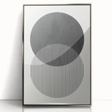 Modern Abstract Wall Art – Minimalist Geometric Black & White Print