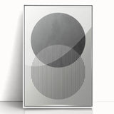Modern Abstract Wall Art – Minimalist Geometric Black & White Print