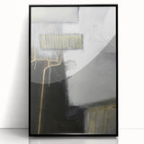 Black and White Moody Modern Wall Art – Abstract Canvas Print