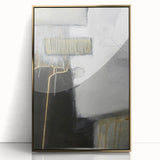 Black and White Moody Modern Wall Art – Abstract Canvas Print
