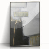 Black and White Moody Modern Wall Art – Abstract Canvas Print