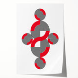 Geometric Abstract Paintings – Bold Modern Spiral Wall Art