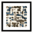 Large Abstract Wall Decor - Textured Art in Blue and Earth Tones