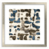 Large Abstract Wall Decor - Textured Art in Blue and Earth Tones