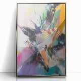 Colorful Abstract Wall Hangings – Energetic Pastel Brushwork Art