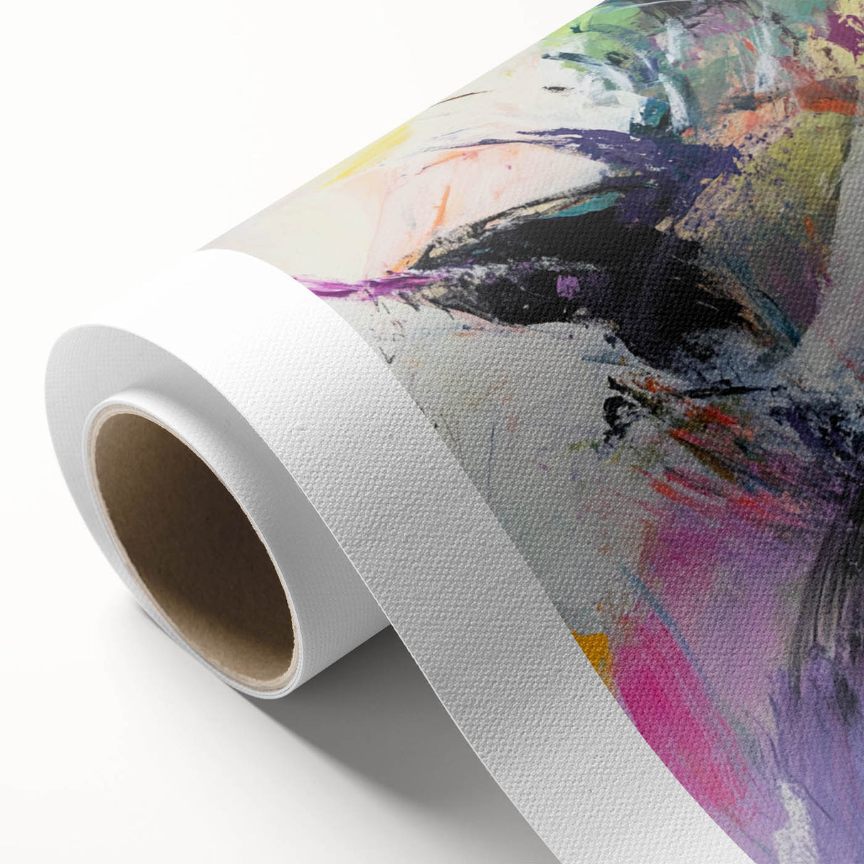 Colorful Abstract Wall Hangings – Energetic Pastel Brushwork Art