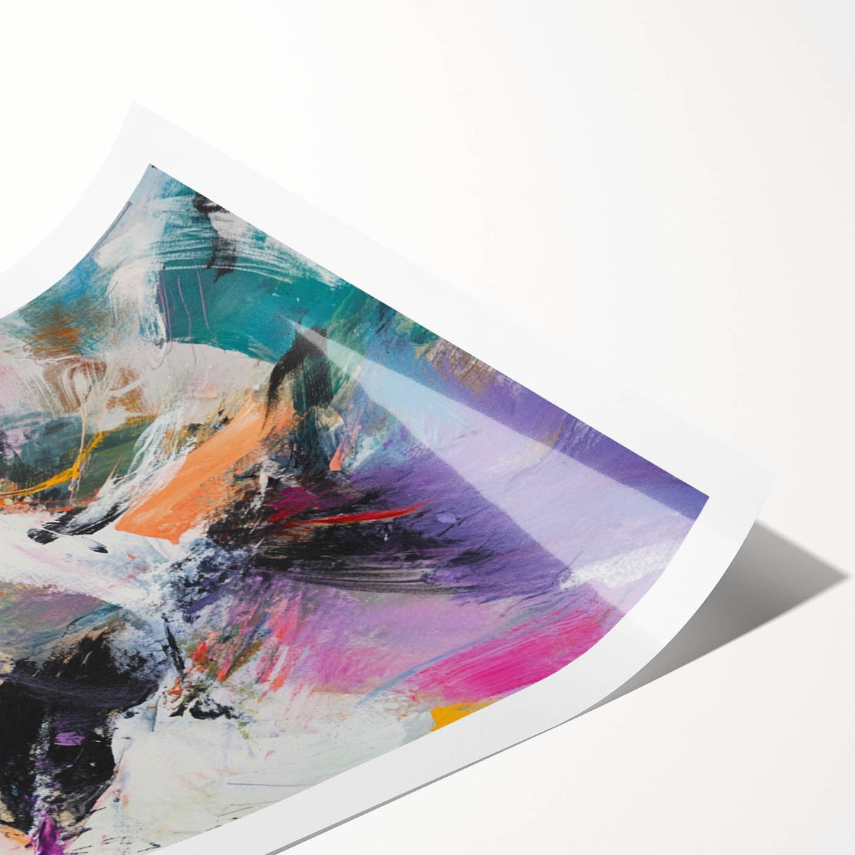 Colorful Abstract Wall Hangings – Energetic Pastel Brushwork Art