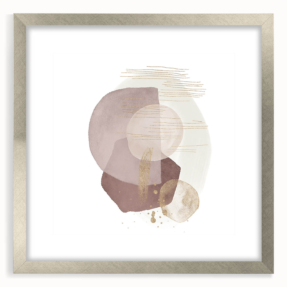 Contemporary Minimalist Wall Art – Beige and Brown Geometric Print