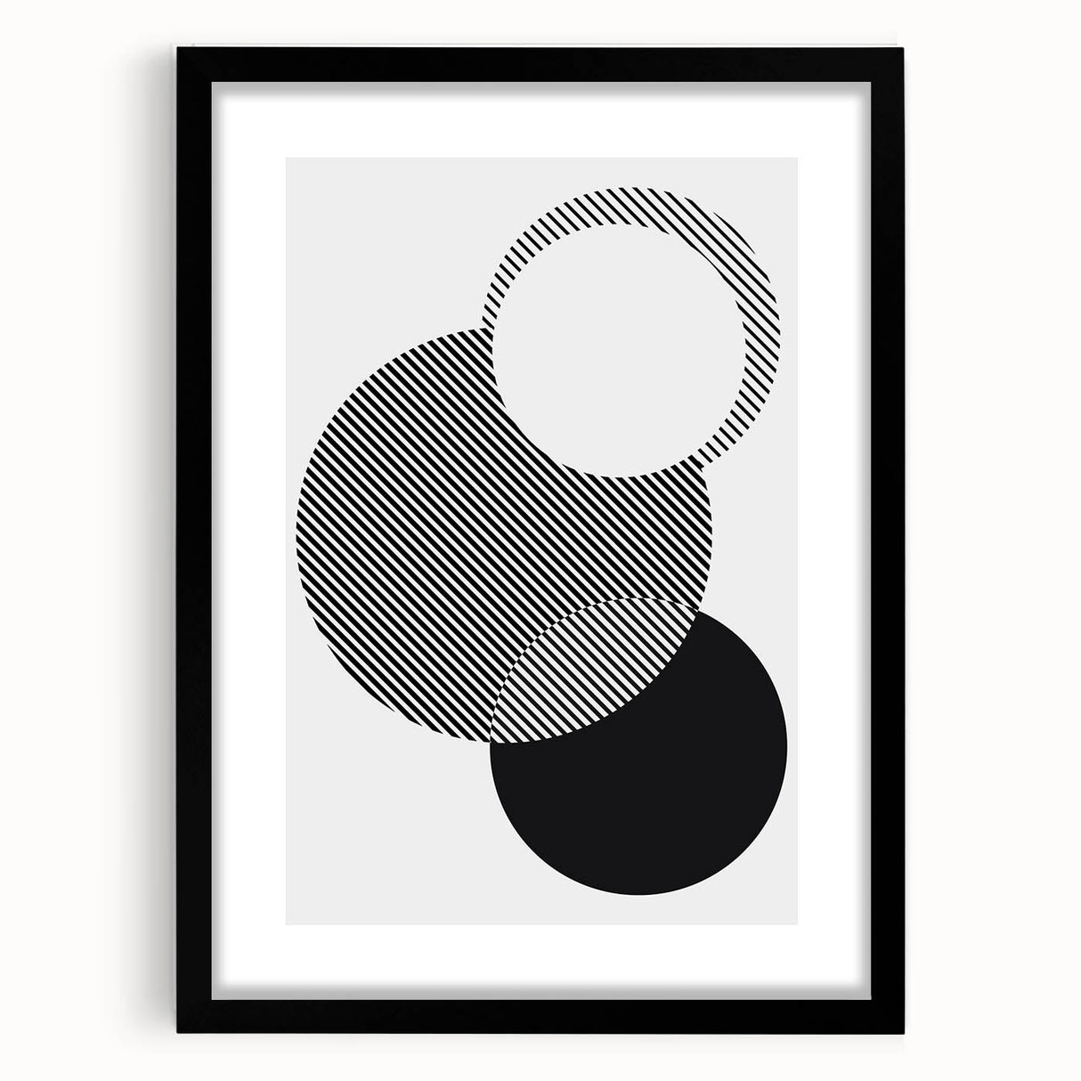 Minimalist Wall Decor – Geometric Abstract Circles Print