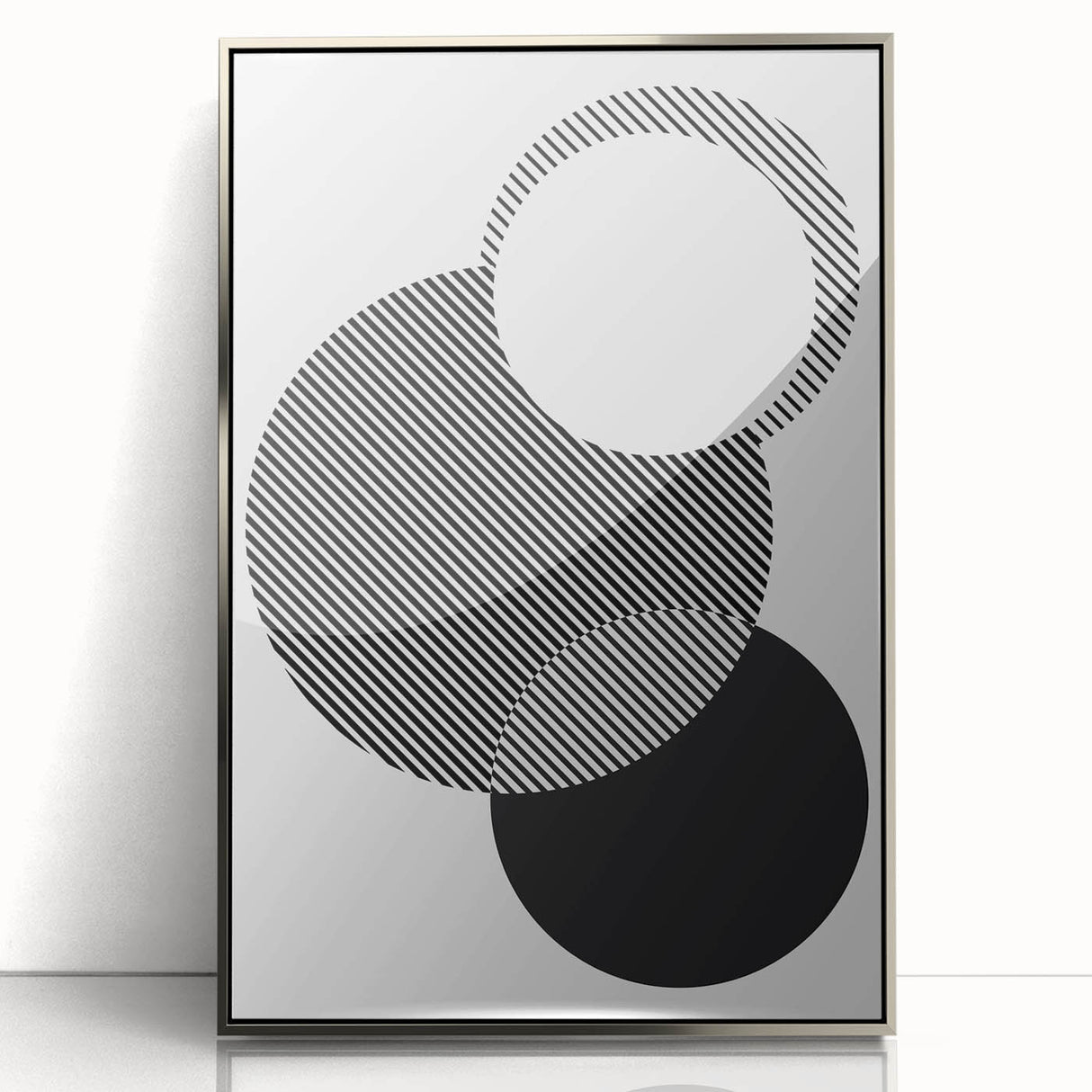 Minimalist Wall Decor – Geometric Abstract Circles Print