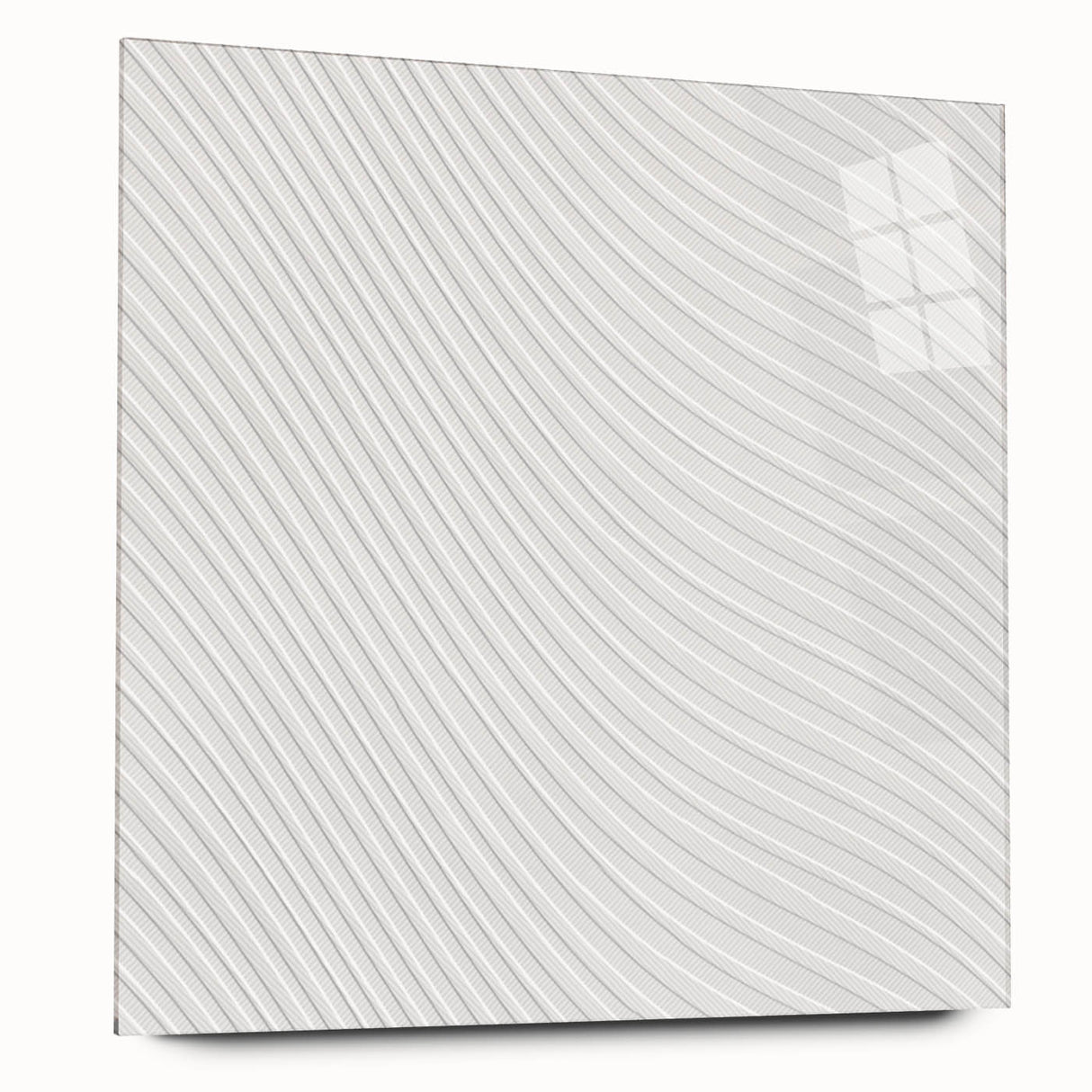 Contemporary Framed Abstract Art - Wavy Minimal Texture Design