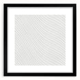 Contemporary Framed Abstract Art - Wavy Minimal Texture Design