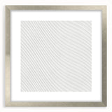 Contemporary Framed Abstract Art - Wavy Minimal Texture Design