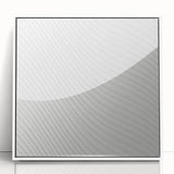 Contemporary Framed Abstract Art - Wavy Minimal Texture Design