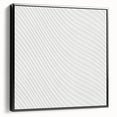 Contemporary Framed Abstract Art - Wavy Minimal Texture Design