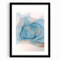Premium Abstract Art Pieces – Sky Blue & Gold Luxury Canvas