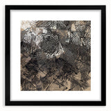 Geometric Moody Modern Wall Art – Abstract Black & Beige Canvas