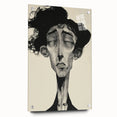 Minimalist Abstract Figurative Wall Art – Expressive Monochrome Design