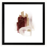 Minimalist Wall Art for Modern Interiors – Burgundy & Beige Abstract