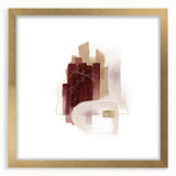 Minimalist Wall Art for Modern Interiors – Burgundy & Beige Abstract