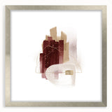 Minimalist Wall Art for Modern Interiors – Burgundy & Beige Abstract