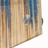 Elegant Moody Modern Wall Art – Abstract Blue & Beige Canvas Print