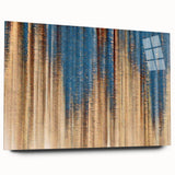 Elegant Moody Modern Wall Art – Abstract Blue & Beige Canvas Print