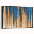 Elegant Moody Modern Wall Art – Abstract Blue & Beige Canvas Print