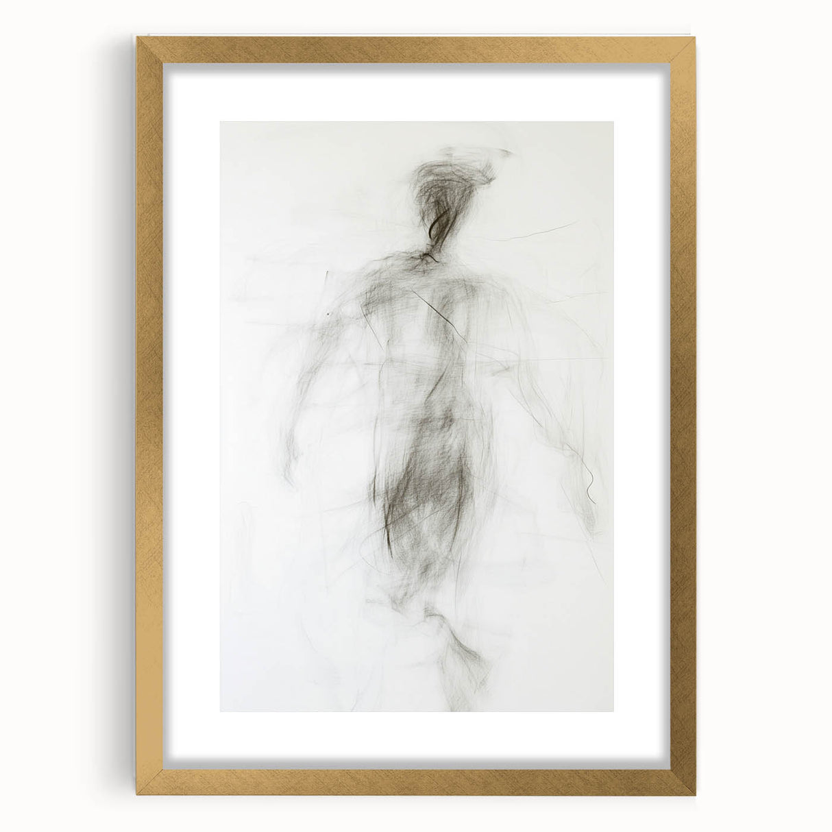 Minimalist Figurative Wall Decor – Abstract Human Form Sketch