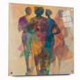 Colorful Abstract Figurative Paintings – Geometric Human Form Art