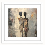 Modern Abstract Figure Paintings – Textured Human Form Wall Art