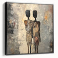 Modern Abstract Figure Paintings – Textured Human Form Wall Art