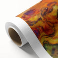 Colorful Abstract Wall Hangings – Fiery Organic Texture Flow