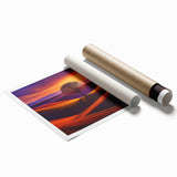 Sunset Over Rolling Hills - Fine Art Photography Canvas Prints