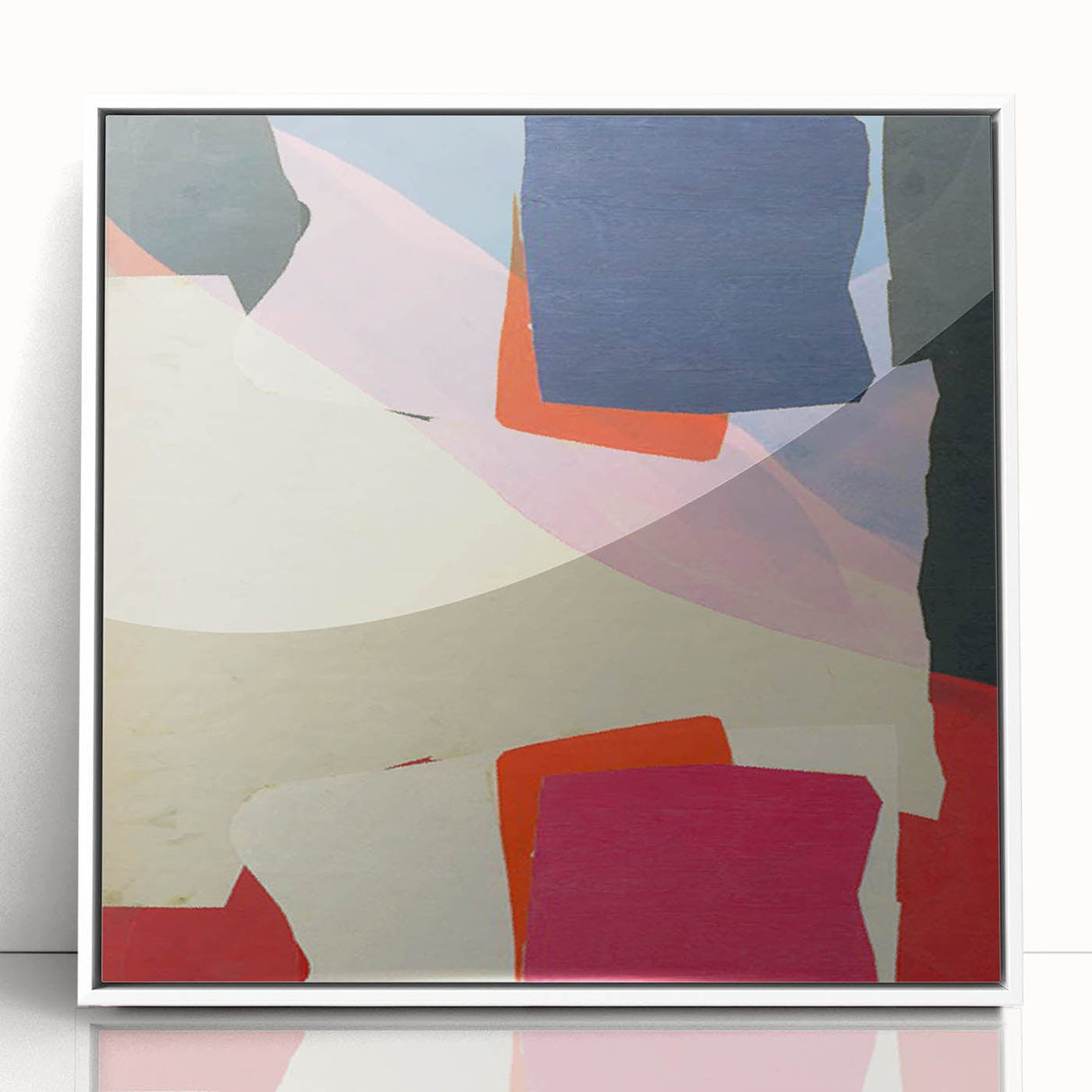 Bold Geometric Moody Modern Wall Art – Abstract Color Block Canvas