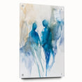Contemporary Figurative Canvas Art – Ethereal Blue Watercolor Design