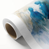 Contemporary Figurative Canvas Art – Ethereal Blue Watercolor Design