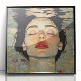 Unique Abstract Human Form Artwork – Serene Water Reflection Art